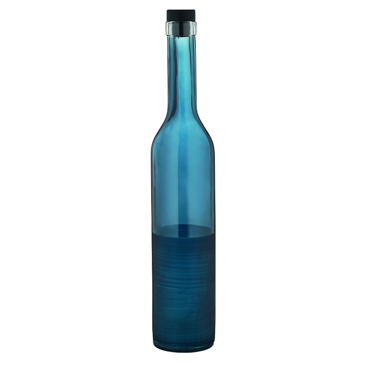 Aceitera Vidrio C/Tapa Azul Cobalt 