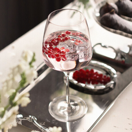 SET 6 COPAS CRISTAL TRANSPARENTE BURGUNDY 695 ML