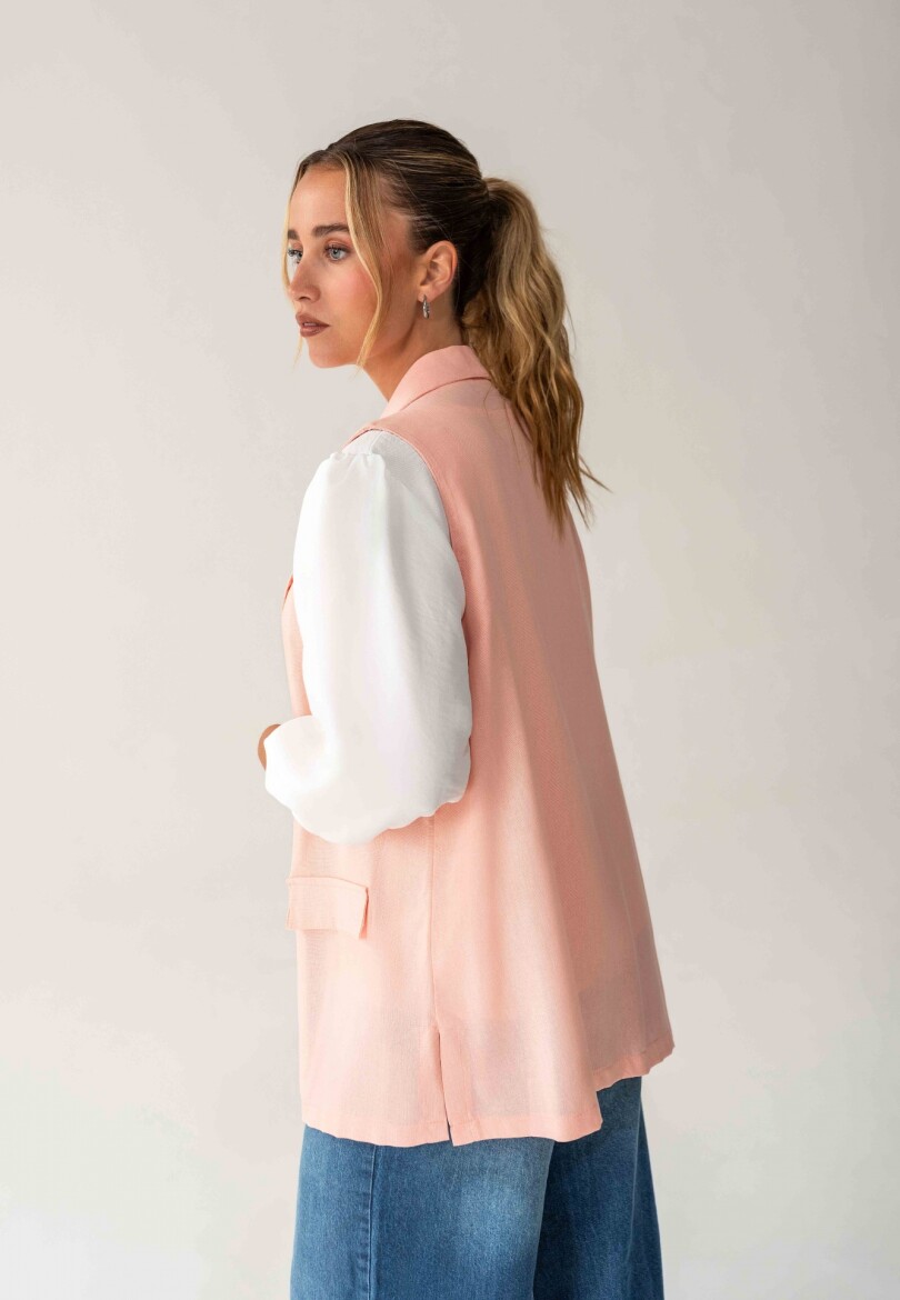 Chaleco de Lino eterna rosa