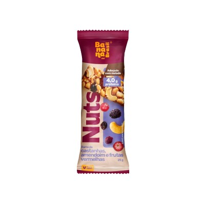 Barritas Castañas Maní y Frutos Rojos 25g Nuts Bar Nuts Bar 25g Frutos Rojos