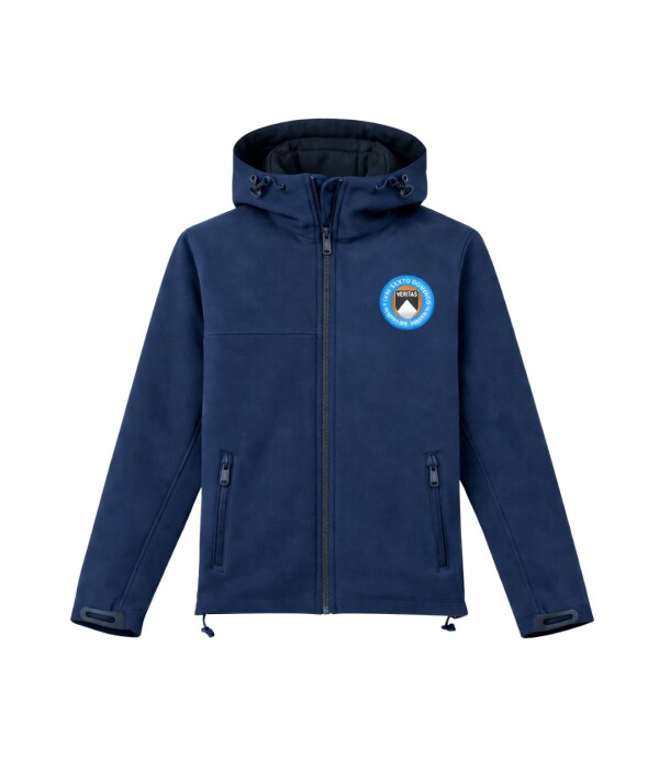 Campera Light-shell c/capucha Navy