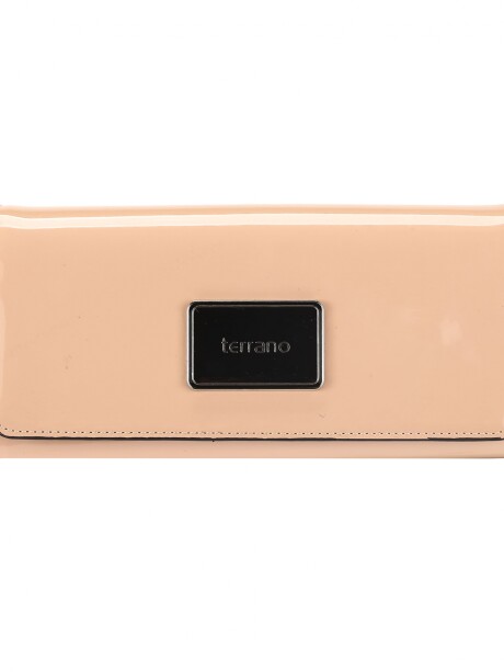 Monedero Vallarta Charol Beige