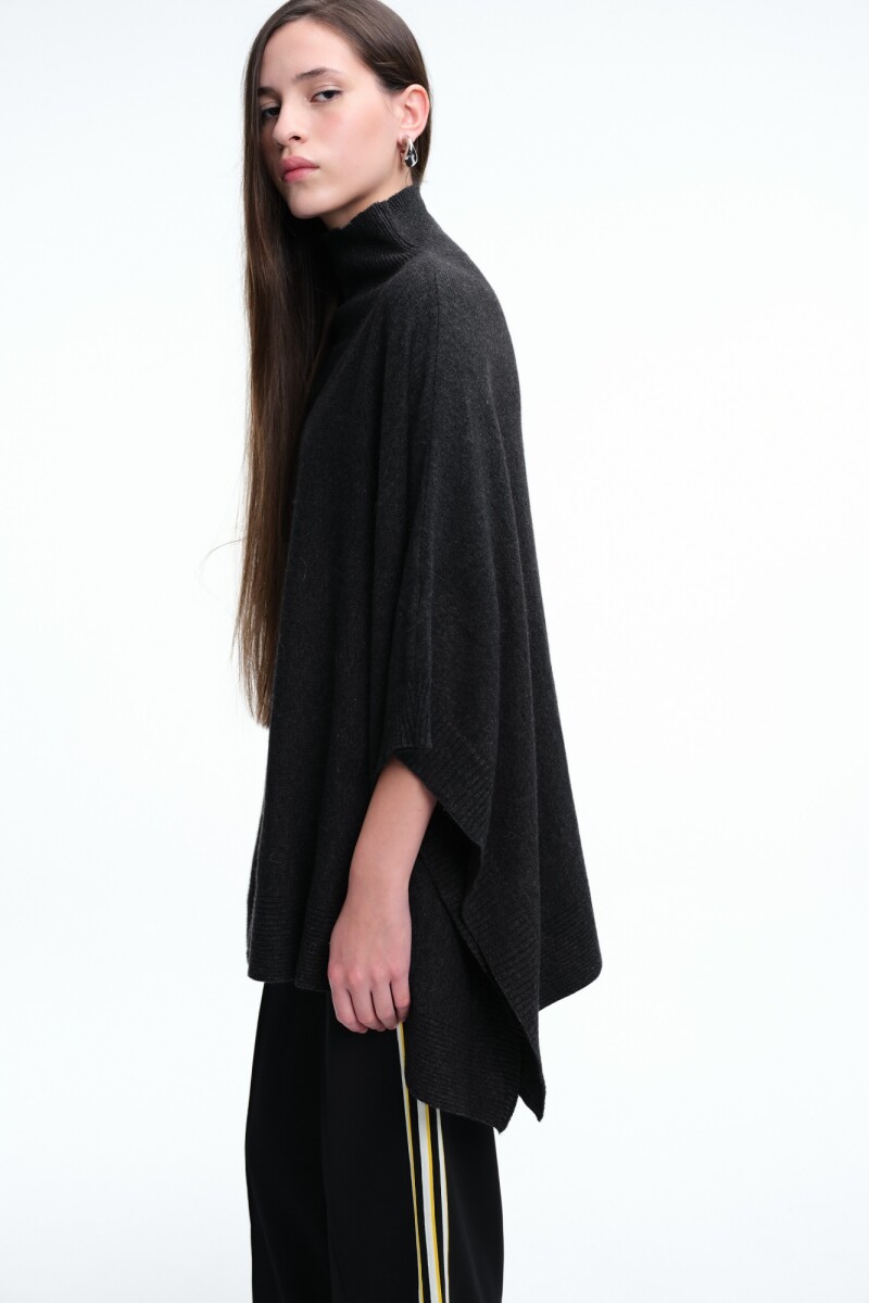 PONCHO TEJIDO Antracita