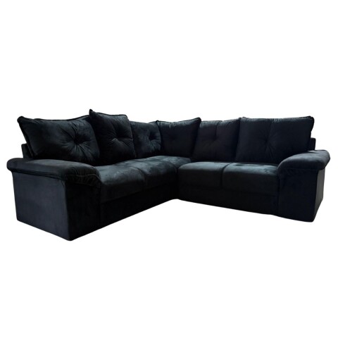 Juego de Living Esquinero Santiago Negro Platinum Juego de Living Esquinero Santiago Negro Platinum