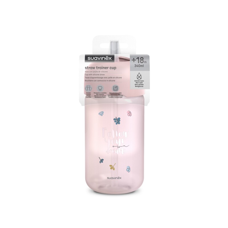 Vaso Suavinex Con Sorbito Wonder 340ml Rosa Vaso Suavinex Con Sorbito Wonder 340ml Rosa