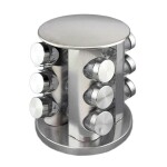 SET 12 PIEZAS ESPECIEROS CON SOPORTE ACERO MATE SET 12 PIEZAS ESPECIEROS CON SOPORTE ACERO MATE