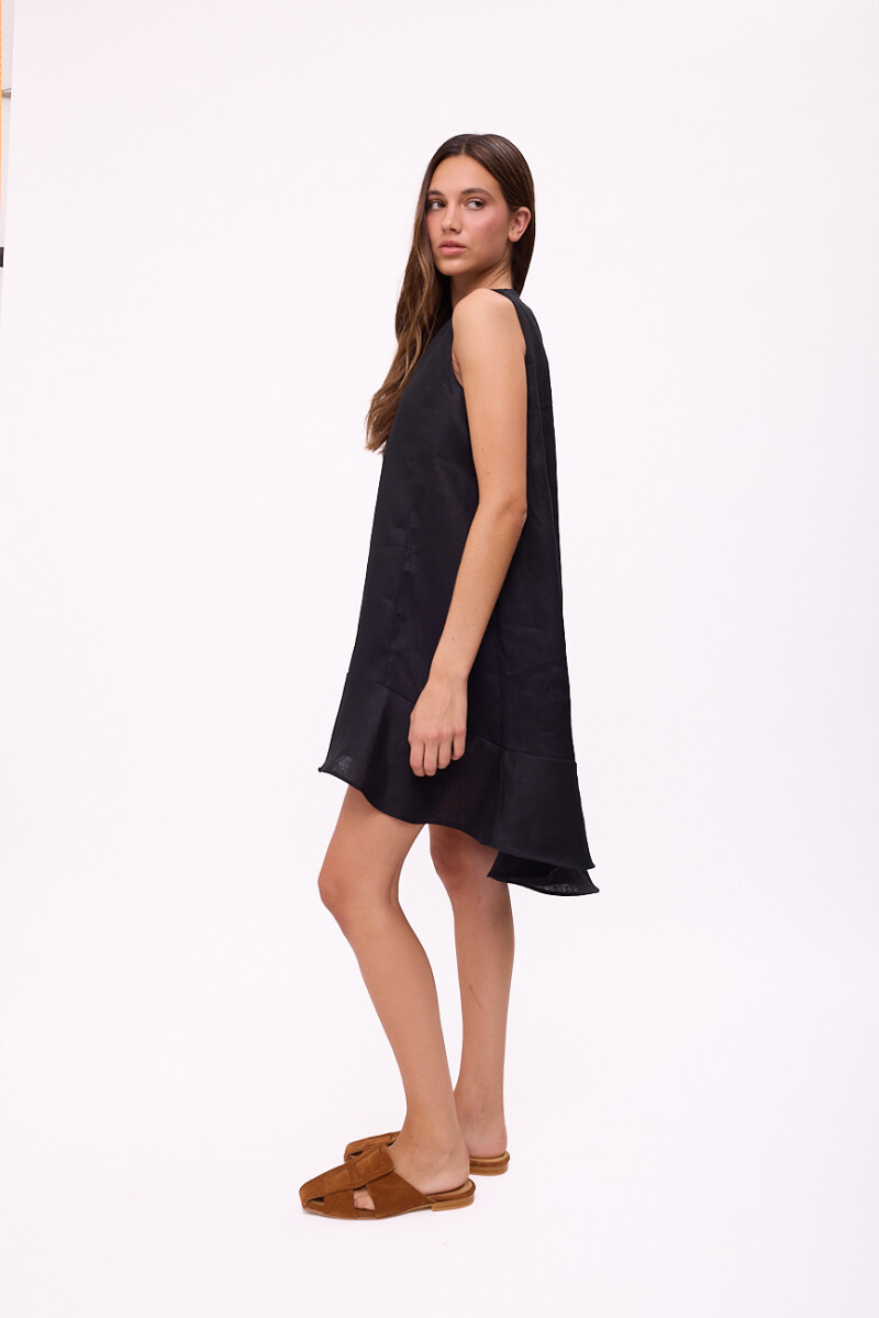 VESTIDO POLK Negro