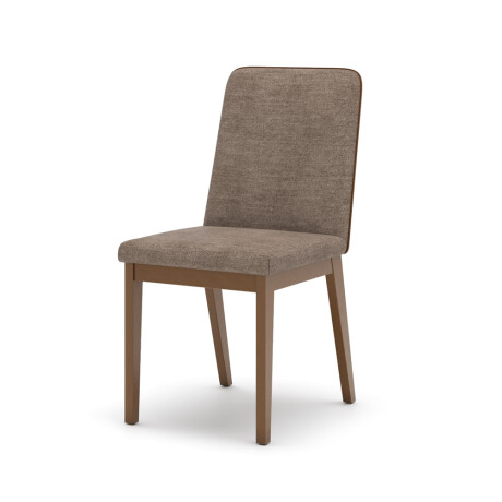 SILLA TAPIZADA PACK X2 CARAMELO CACAO