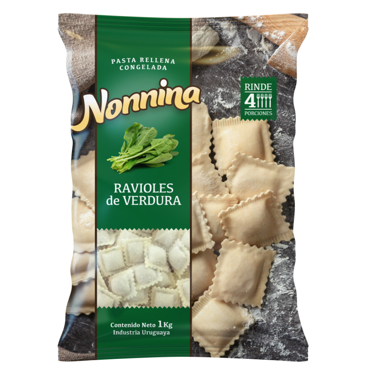 RAVIOLES DE VERDURA NONNINA - 1KG 