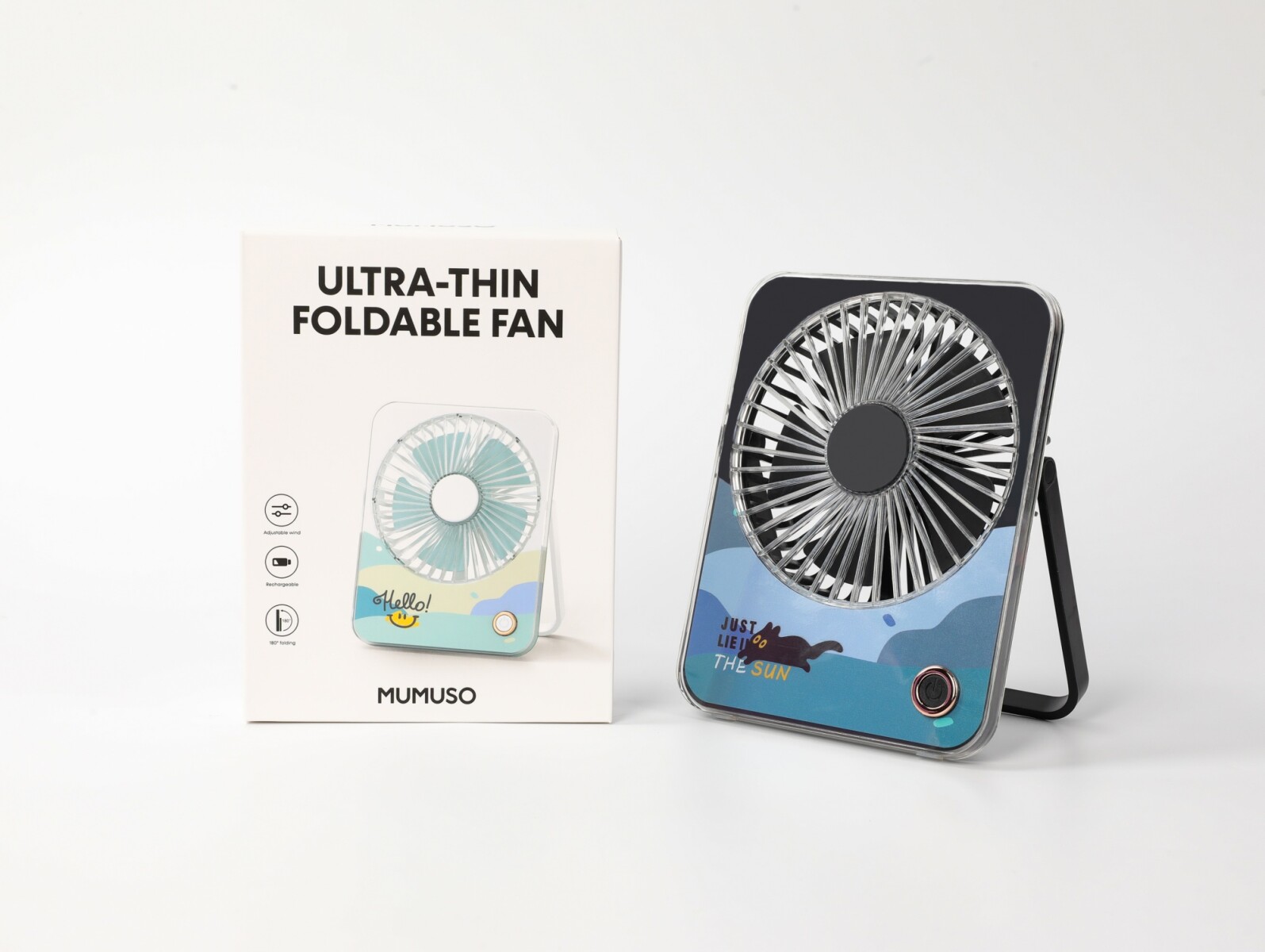 VENTILADOR ULTRAFINO PLEGABLE (NEGRO) 