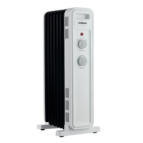 Enxuta Raenx971 Radiador De Aceite 7 Elementos 1500 W Termostato Color Blanco Enxuta Raenx971 Radiador De Aceite 7 Elementos 1500 W Termostato Color Blanco