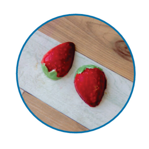 Placa Simple Bombón Frutilla Placa Simple Bombón Frutilla