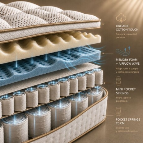 Colchon de resortes Queen HAMPTONS Tantalum Colchon de resortes Queen HAMPTONS Tantalum