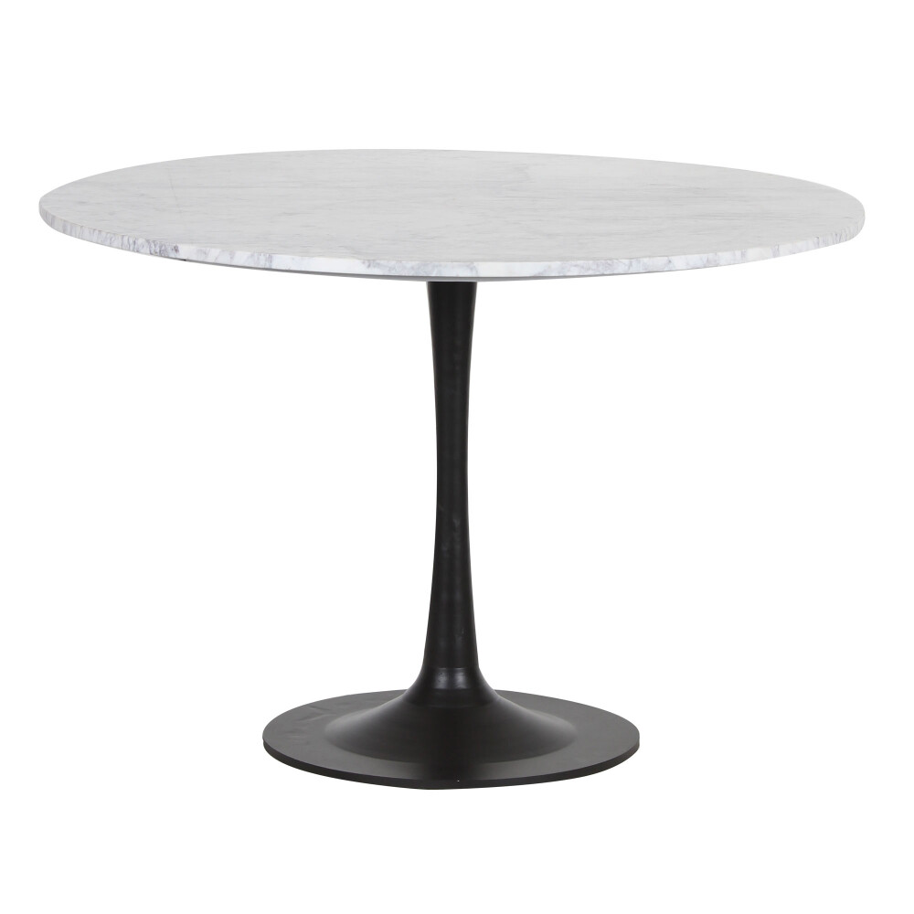 MESA DE COMEDOR MARMOL NEGRO TULIP