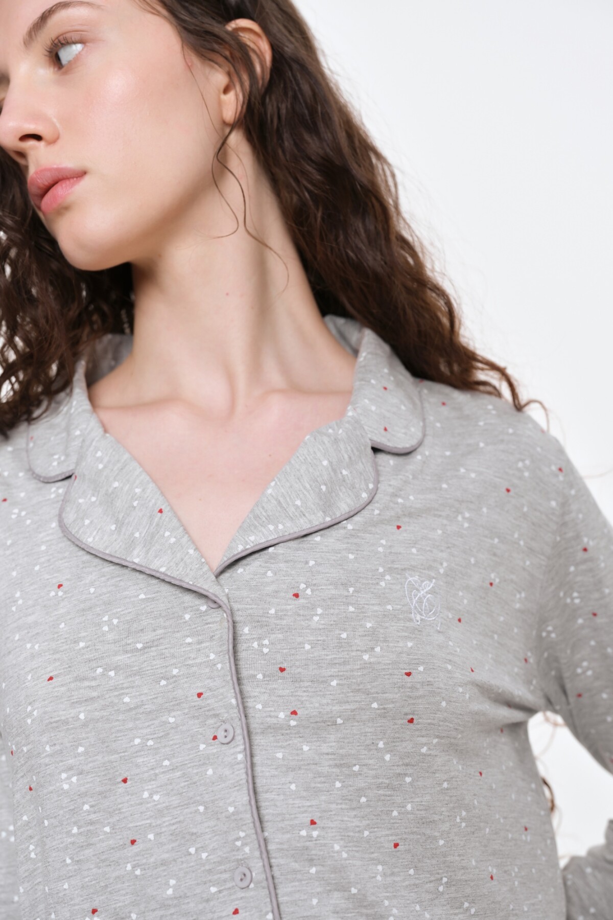 Camisa Charlotte Gris Melange