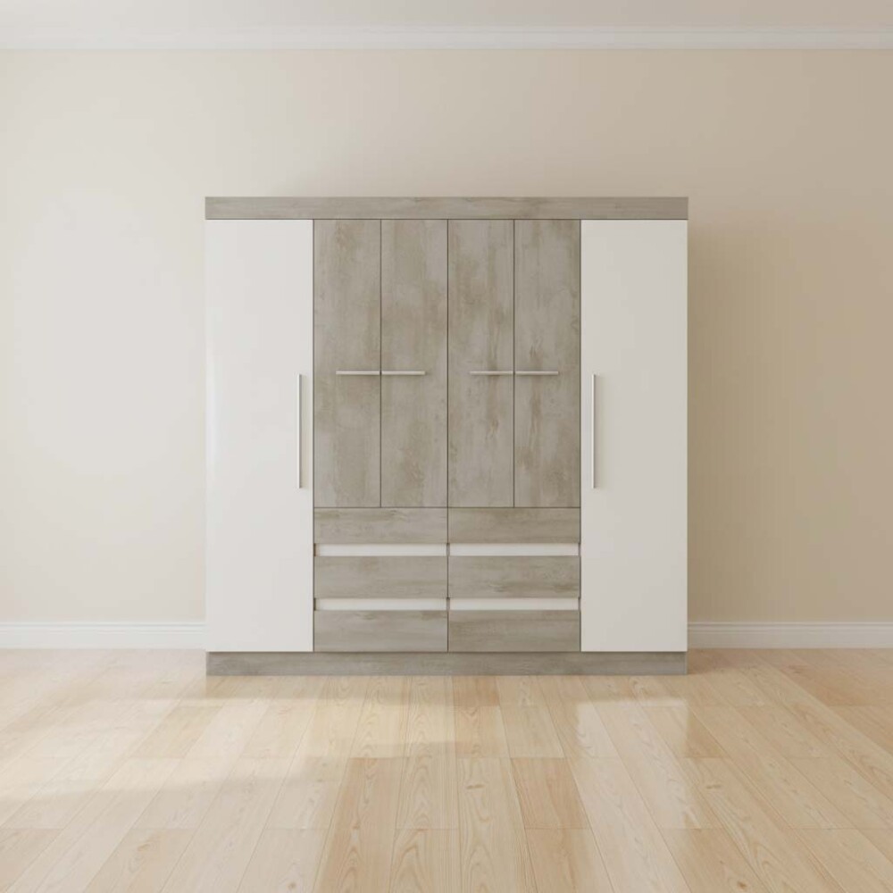 PLACARD VIENA 6 PUERTAS MDP NATURAL-BEIGE BC 2035