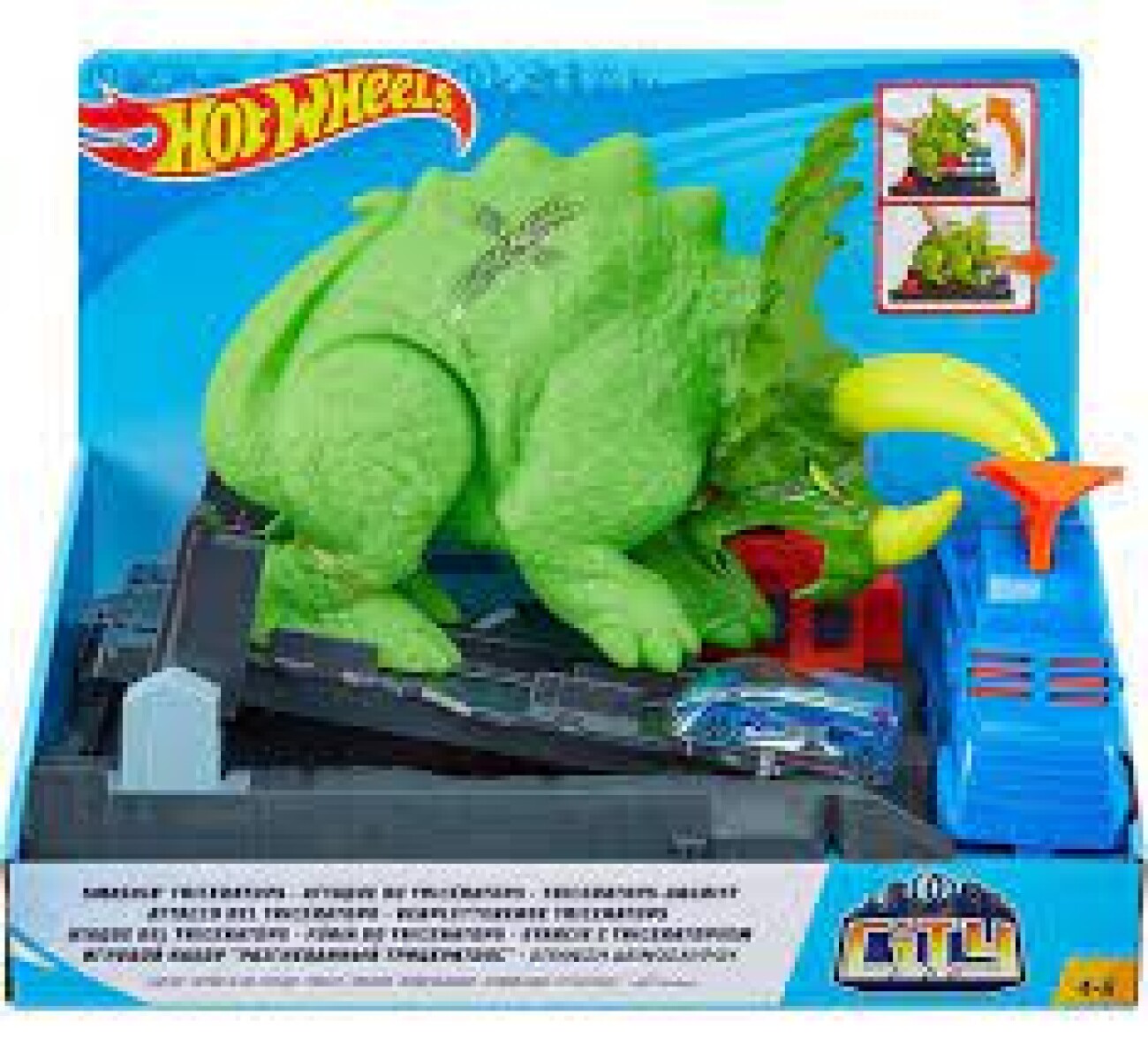 Hot Wheels City Triceratops Destructor Mattel 