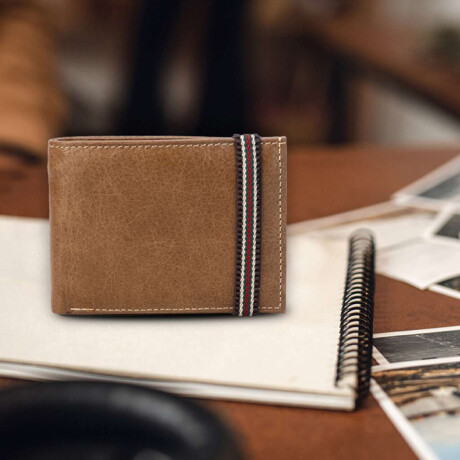 Billetera Cuero Troya Tostado