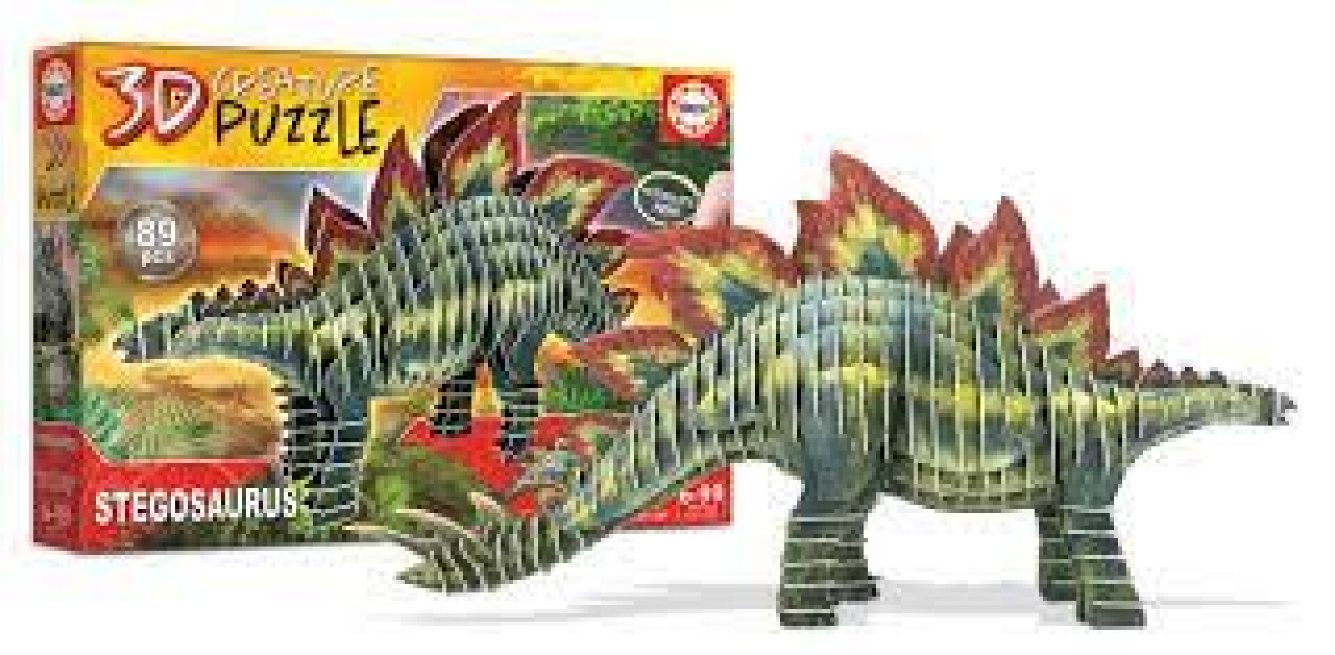 Juego De Mesa Puzzle 3d Educa Dinosaurio Stegosaurus 