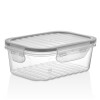 Vianda transparente 1.7 L 21.5x15.9x8 cm QLUX IDEA Vianda transparente 1.7 L 21.5x15.9x8 cm QLUX IDEA