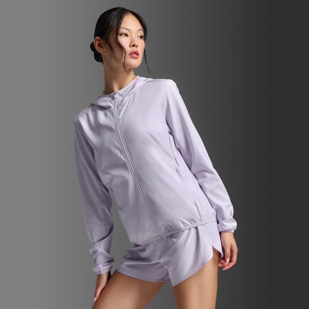 Casaca Running Aero Jacket Mujer Virtual Violet/violet Reflective