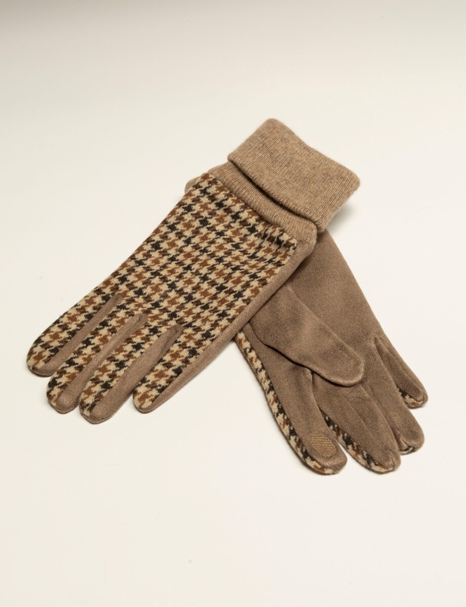 Guantes Lana - Multi/beige 