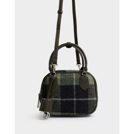 Carteras Bowling Medianas Estampado Escoces
