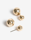 Aros Pasantes Special Price Aros Pasantes Bolones Metal - Dorado
