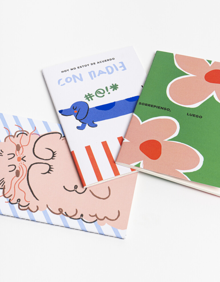 Anotadores Cuadernos y Memos Cuaderno Set Set De 3 Cuadernos - Combinacion Multicolor