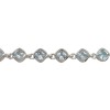 Pulsera rombo-Plata 925-Piedra topacio-PU3021 conpiedra
