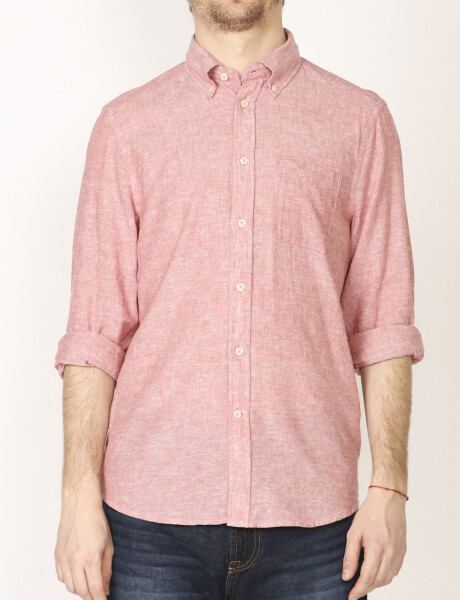 011665 CAMISA DE LINO HARRINGTON LABEL Coral