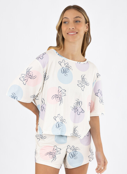 Pijama stitch Blanco