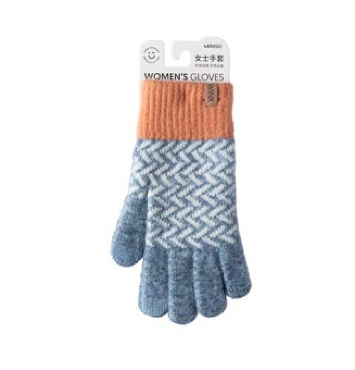 Guantes zig zag - azul 