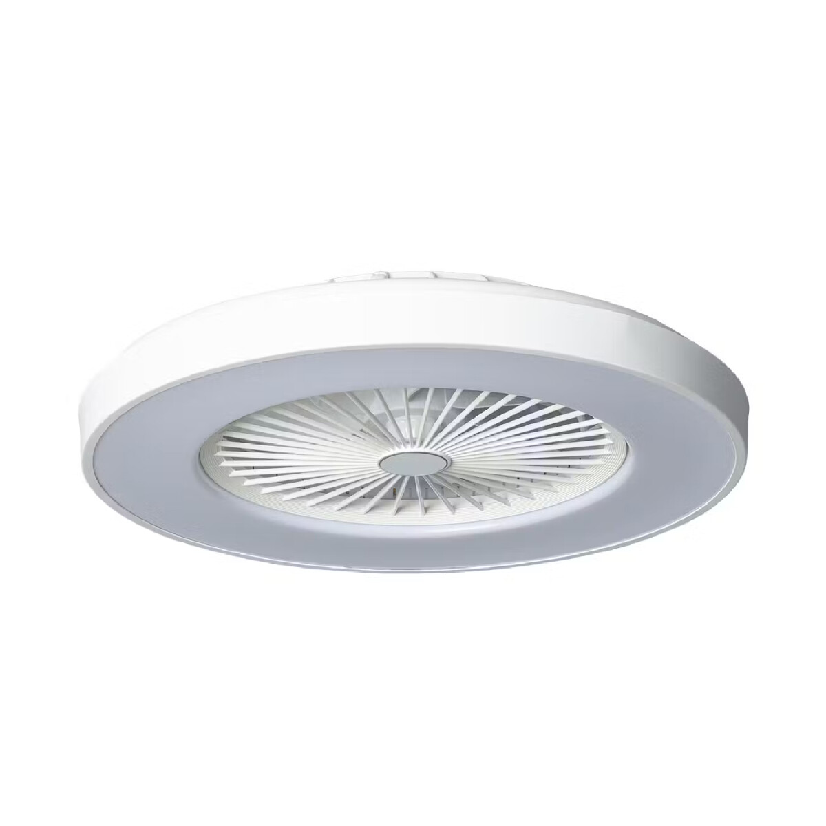 Luminaria LED y Ventilador de Techo con Control Remoto CCT Detroit Blanco 
