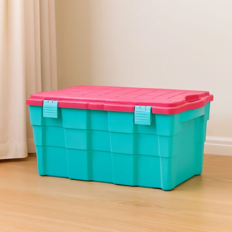 Caja Baul Organizador 100 litros Wenco Verde Rosa Verde
