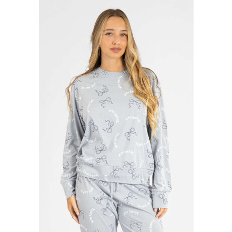 Pijama bow blue Celeste