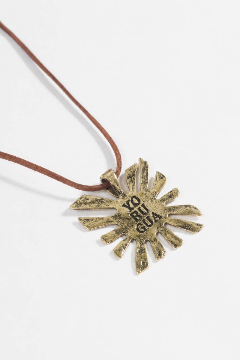 Collar cordón yorugua dorado