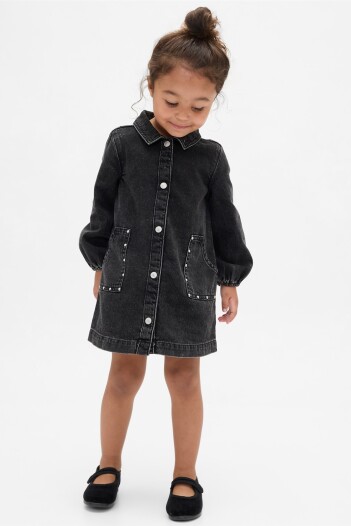 Vestido De Jean Toddler Niña Black