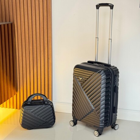Set Valija Chica Carry On De Cabina + Neceser Beauty Rígido Set Valija Chica Carry On De Cabina + Neceser Beauty Rígido