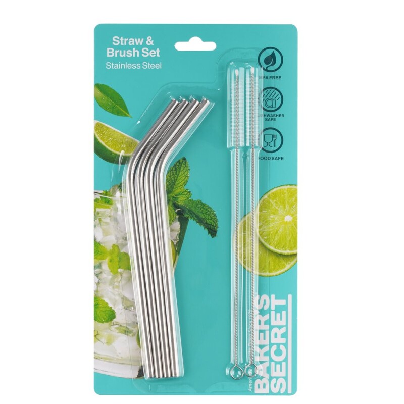 Set 4 Sorbitos C/Limpiador SET 4 SORBITOS ACERO INOX C/2 LIMPIADORES