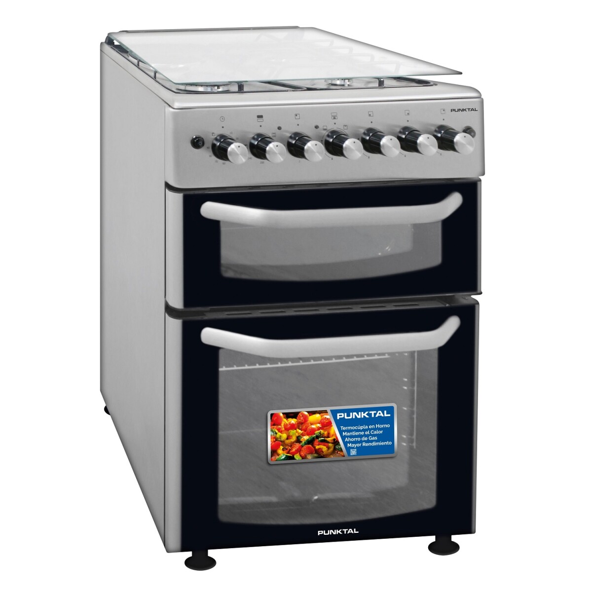 Cocina Punktal Doble Horno Pk-1980 Dtk 3+1 