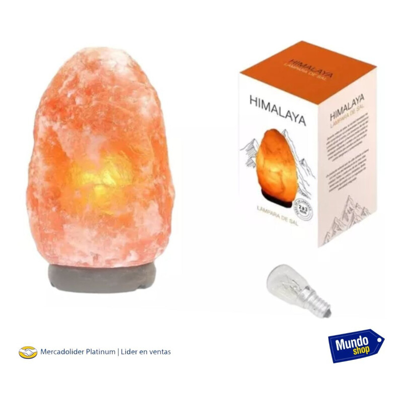 Lámparas De Sal Del Himalaya Calidad 2 - 3kg Originales. Naranja