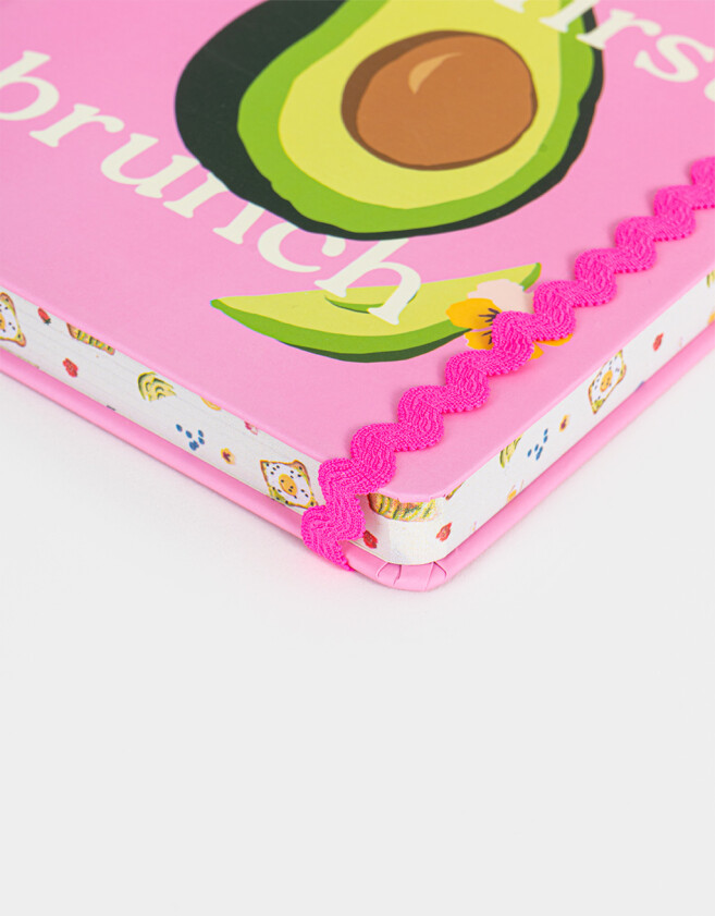 Anotadores Cuadernos y Memos Cuaderno A5 "but First, Brunch" - Fucsia Claro