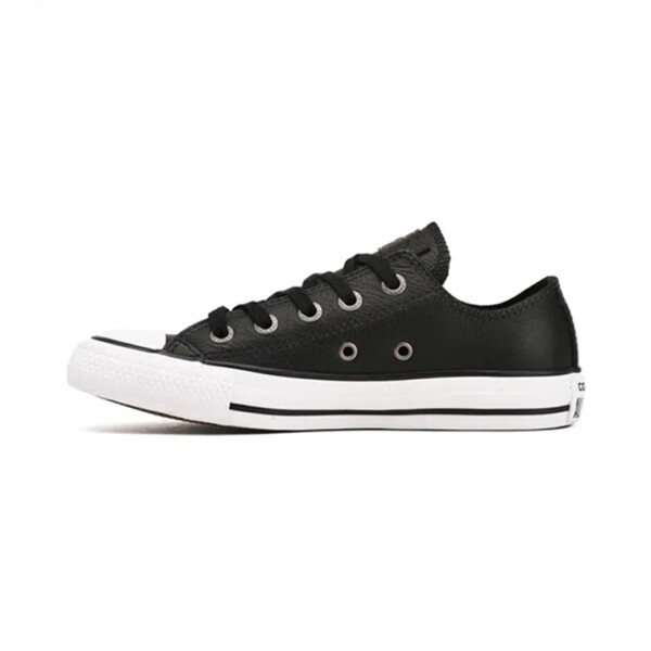 CHUCK TAYLOR OX LEATHER - CONVERSE NEGRO