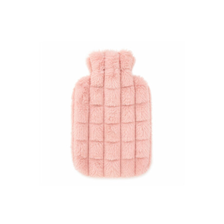 Bolsita de Agua Caliente 1L con Funda de Peluche Suave Rosado