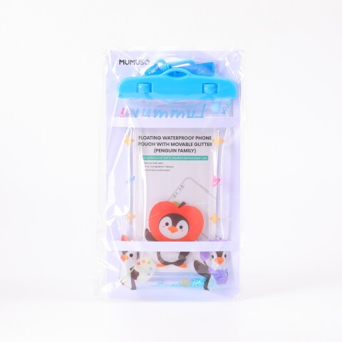 FUNDA FLOTANTE IMPERMEABLE PARA TELÉFONO CON PURPURINA MÓVIL (FAMILIA DE PINGÜIN FUNDA FLOTANTE IMPERMEABLE PARA TELÉFONO CON PURPURINA MÓVIL (FAMILIA DE PINGÜIN