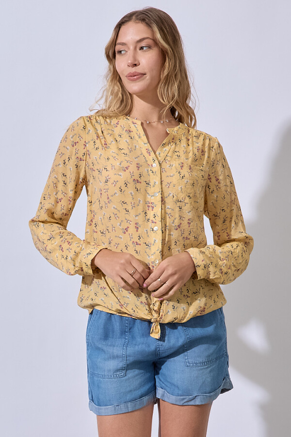 Blusa Gasa Prints AMARILLO/MULTI