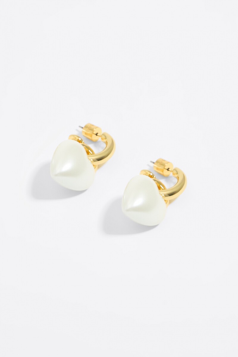 PENDIENTES ARO CON CORAZÓN PER Oro