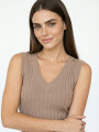 Musculosa Nikar Beige Oscuro