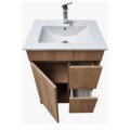 MUEBLE DE BAÑO 60 CM 2 PUERTAS CON BACHA DE LOZA - NEVADA ROBLE MUEBLE DE BAÑO 60 CM 2 PUERTAS CON BACHA DE LOZA - NEVADA ROBLE